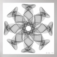 Arte de línea con ocho simetrías