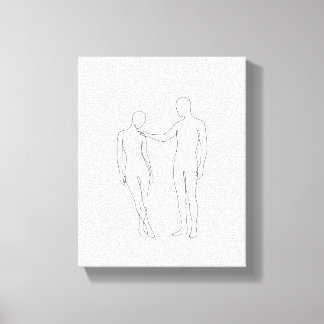 Arte de Línea Continua Minimalista - Soportes Abst