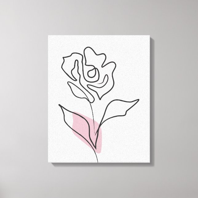 Arte de línea de flores (Anverso)