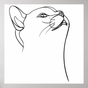 Arte de línea de gato