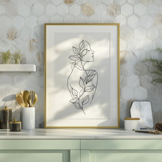 Arte de línea de mujer abstracta | Neu minimalista (Subido por el creador)