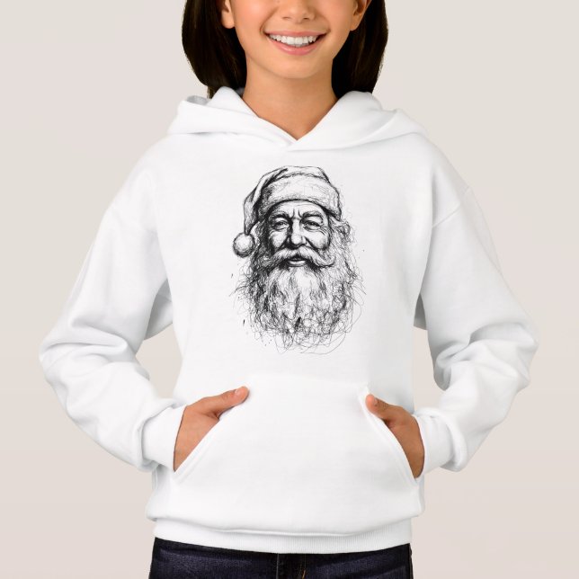 Arte de línea de Santa Claus (Anverso)