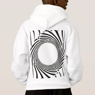 Arte de línea en espiral de agujero negro abstract