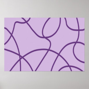 Arte de línea en púrpura