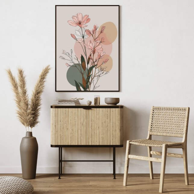 Arte de línea floral boho | Abstracto botánico neu (Subido por el creador)