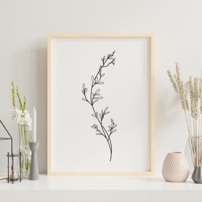 Arte de línea floral minimalista (Subido por el creador)