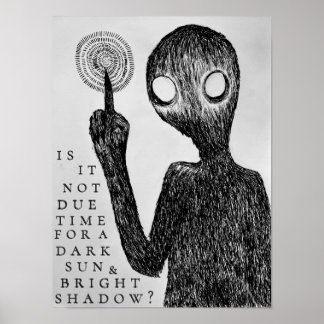 Arte de línea gótica Diseño original Sombras oscur