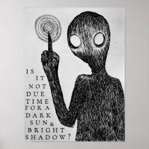Arte de línea gótica Diseño original Sombras oscur