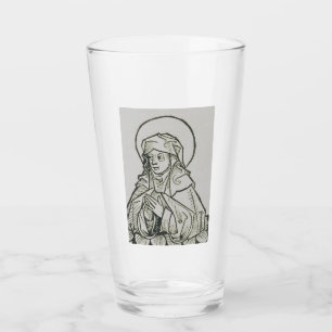 Arte de línea minimalista medieval de Santa Mónica