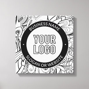 Arte de línea moderna y su logotipo con texto edit