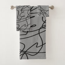 Arte de línea: Negro sobre gris