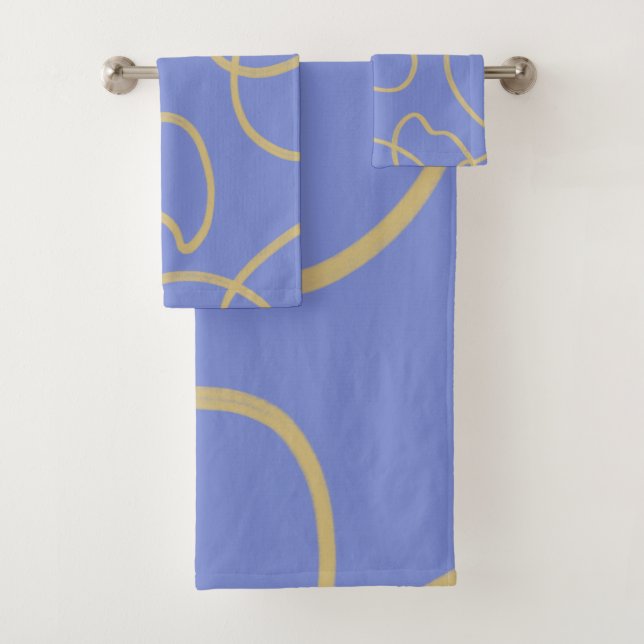 Arte de línea: Oro en azul (In situ)