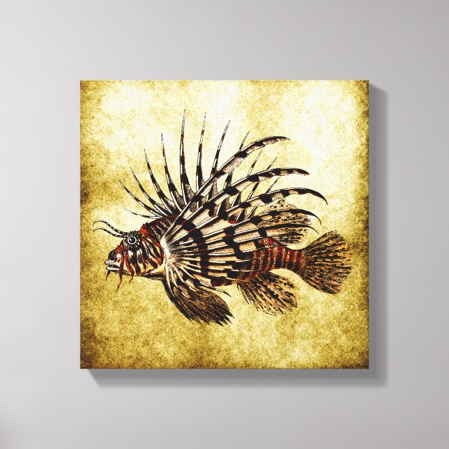 Arte de Lionfish de época No. 2A (Anverso)