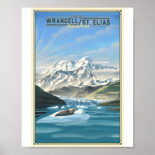 Arte de Litho en el Parque Nacional Wrangell St. E