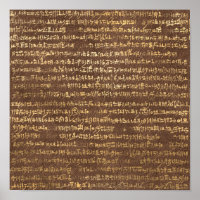 Arte de los Patrones Egipcios Dorados