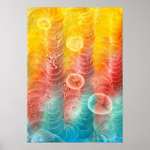 Arte de Luz Colorida Abstracta Pintada a Mano