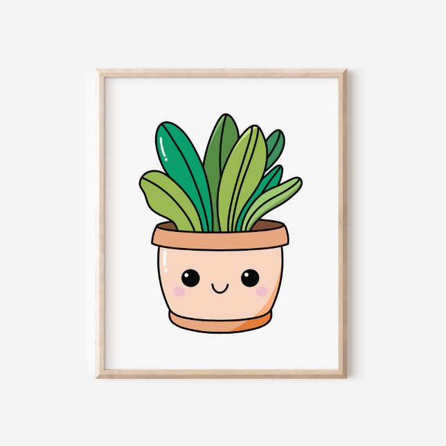 Arte de maceta dibujado a mano Kawaii lindo (Subido por el creador)