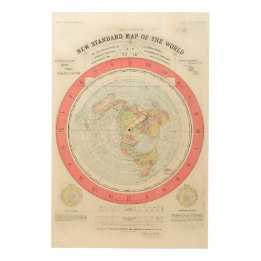 Arte de madera del MUNDO de Gleason "NUEVO MAPA