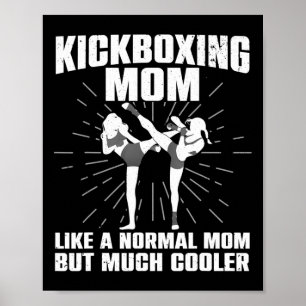 Arte de mamá kickboxing para madre mujeres kickbox