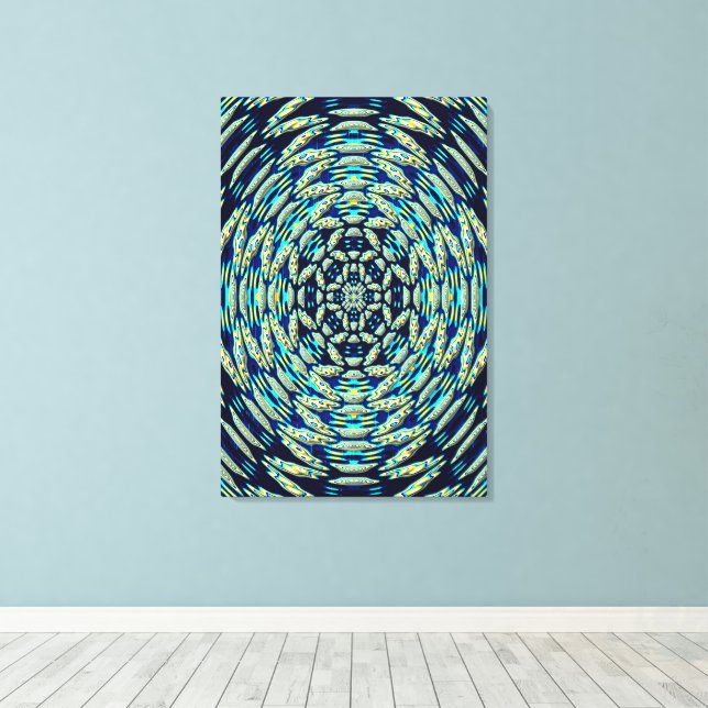 Arte de Mandala Cuántico (Insitu (piso de madera))