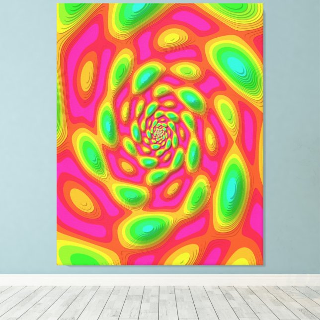 Arte de Mandala de Estado Propio Cuántico (Insitu (piso de madera))