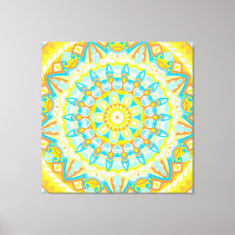 Arte de Mandala de Verano Amarillo Naranja Boho Br