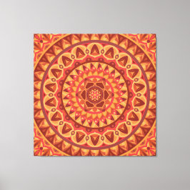 Arte de Mandala Marrón Tierra Boho Geométrico Hoga