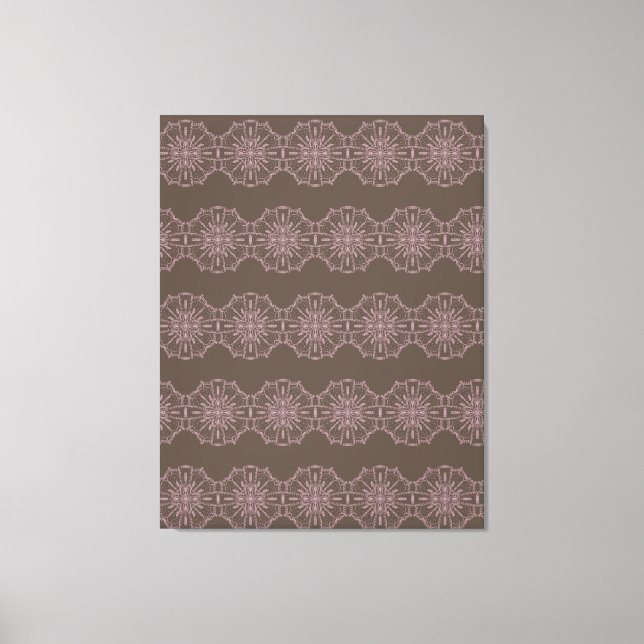 Arte de Mandala Natural Rosa Boho Dibujado a Mano (Anverso)