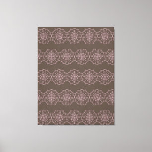 Arte de Mandala Natural Rosa Boho Dibujado a Mano