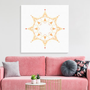 Arte de Mandala Sagrado Elegante Boho Espiritual