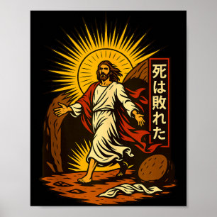 Arte de Manga Cristiano de la Resurrección de Jesú