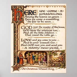 Arte de Manuscrito Iluminado de la Canción Antigua