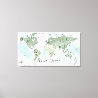 Arte de Mapa Mundial Caprichoso en la Pared – Natu