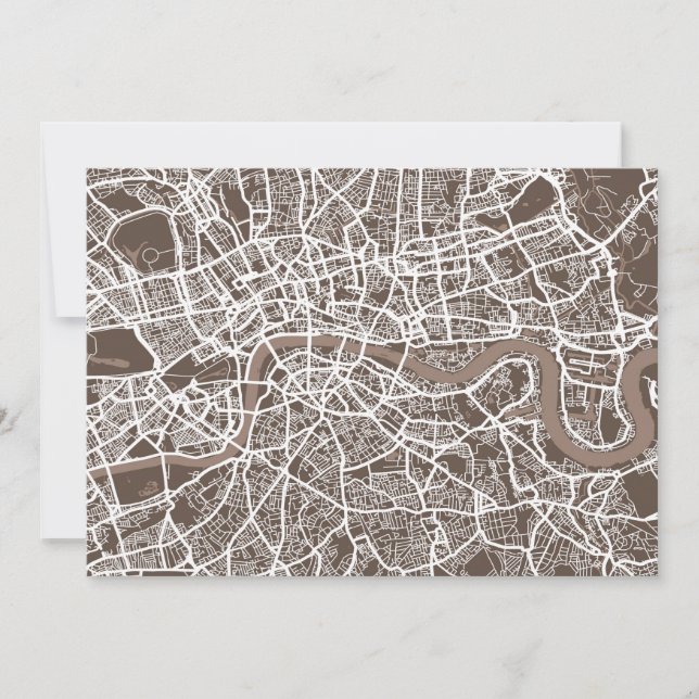 Arte de mapas callejeros de Londres (Anverso)