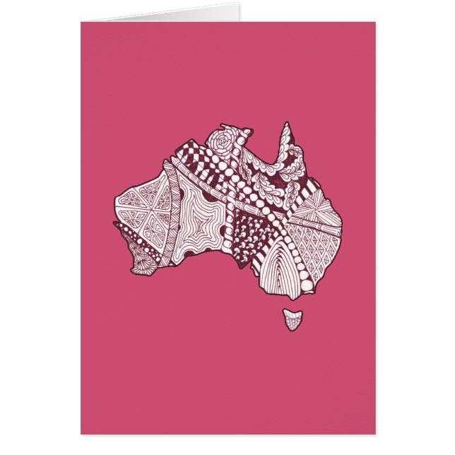 Arte de mapas de Australia (Frente)