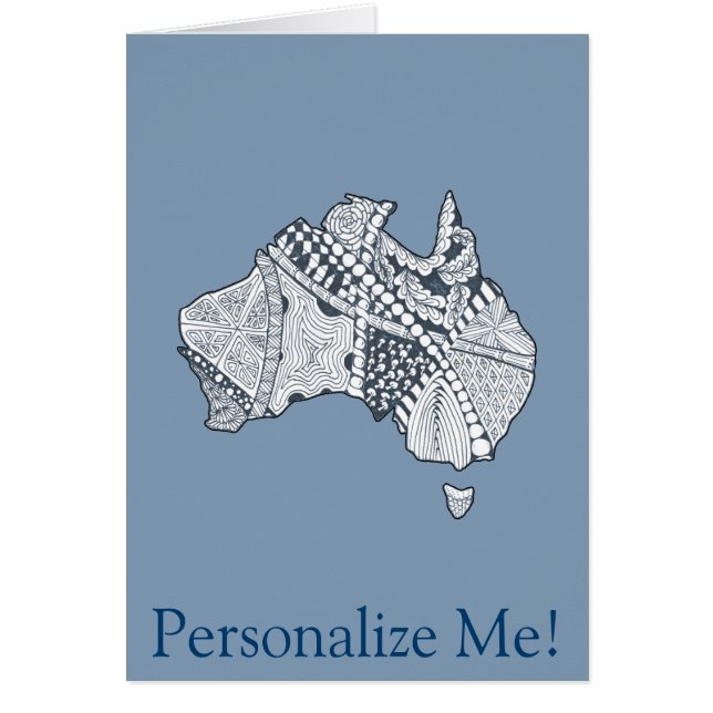 Arte de mapas de Australia (Frente)