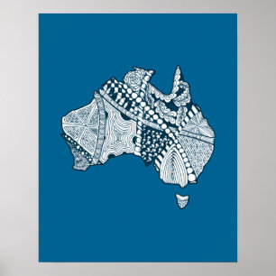Arte de mapas de Australia