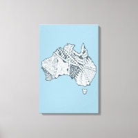 Arte de mapas de Australia