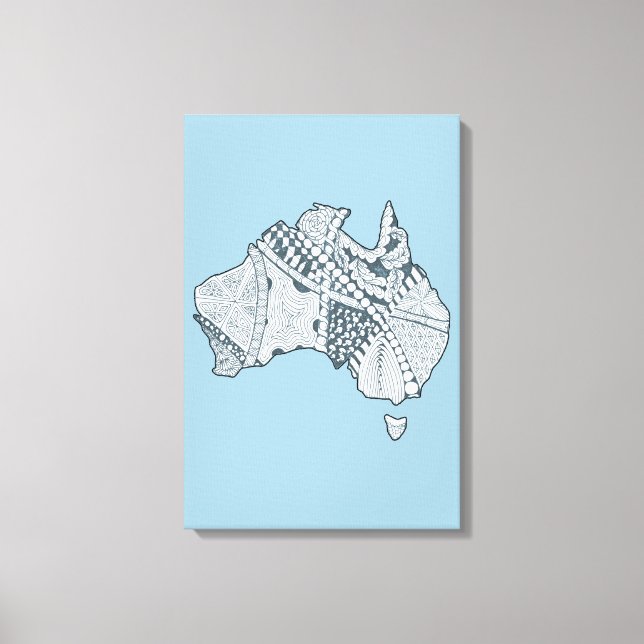 Arte de mapas de Australia (Anverso)