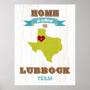 Arte de mapas estatales de Texas - Arte de la Lubb