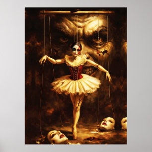 Arte de Marioneta Bailarina de Terror de Títere Es