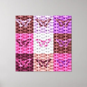 Arte de mariposa en Wicker