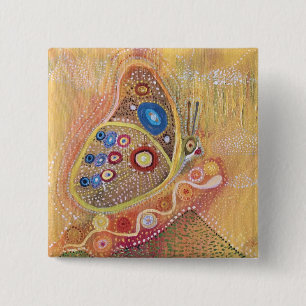 Arte de mariposa Resumen Botón redondo de mariposa