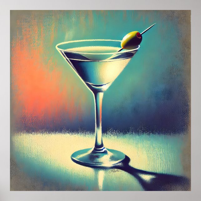 Arte de Martini de Blues que Amo de Mitad de Siglo (Frente)