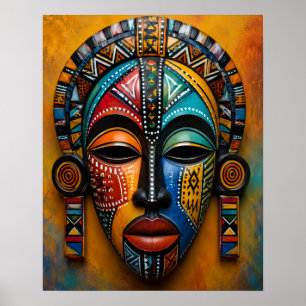 ARTE DE MÁSCARAS INSIPIRADO EN ÁFRICA COLORIDO