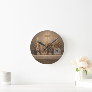 Arte de Mascota Personalizado Reloj de Pared de Ac