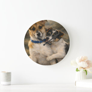 Arte de Mascota Personalizado Reloj de Pared de Ac