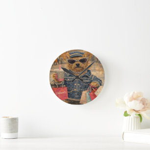 Arte de Mascota Personalizado Reloj de Pared de Ac