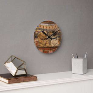 Arte de Mascota Personalizado Reloj de Pared de Ac