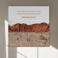 Arte de Mateo 28:20 KJV – Póster de Escrituras